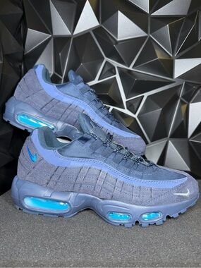 Nike Air Max 95 Navy and Bright Blue Men's Sneakers